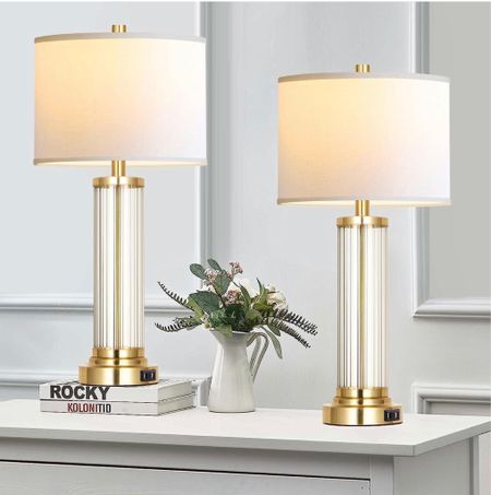 Have been working on decorating our new house! Found these great table lamps for our nightstands. They have touch-controlled switch which is ideal so you don’t have to reach far and potentially knock down the lamps in the dark to reach the switch by the bulbs 🙌🏻 so thought I would share in case anyone is also looking for these lamps!!

Home decor
Amazon finds 

#LTKfindsunder100 #LTKhome