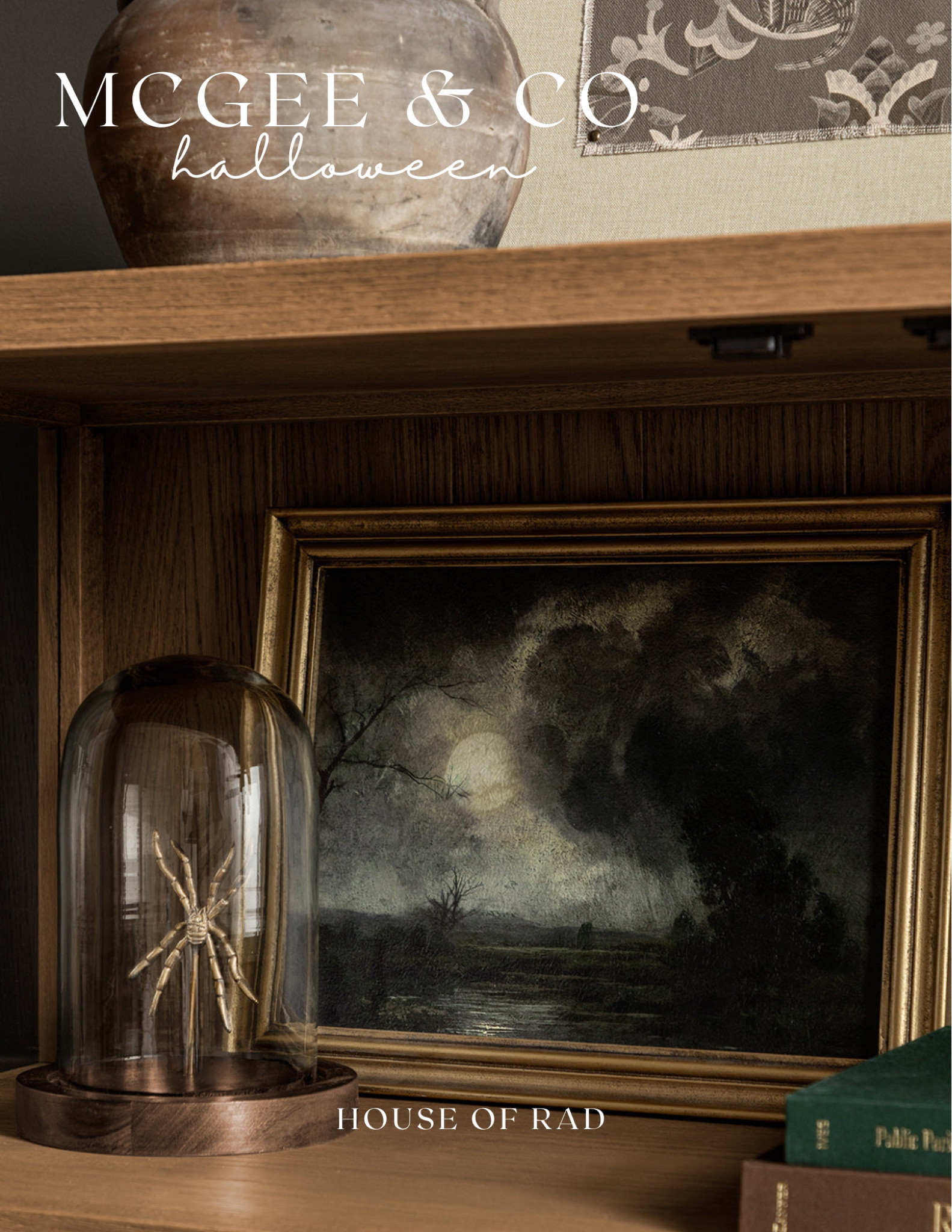 McGee & Co Halloween Decor
Fall decor
Spider decor
Fall painting
Fall artwork
Spooky
Shelf decor
Cloche 

#LTKSeasonal #LTKHome