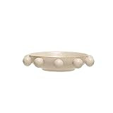 Bloomingville 9.75 Inches Stoneware Bowl with Orbs and Reactive Glaze, Cream | Amazon (US)