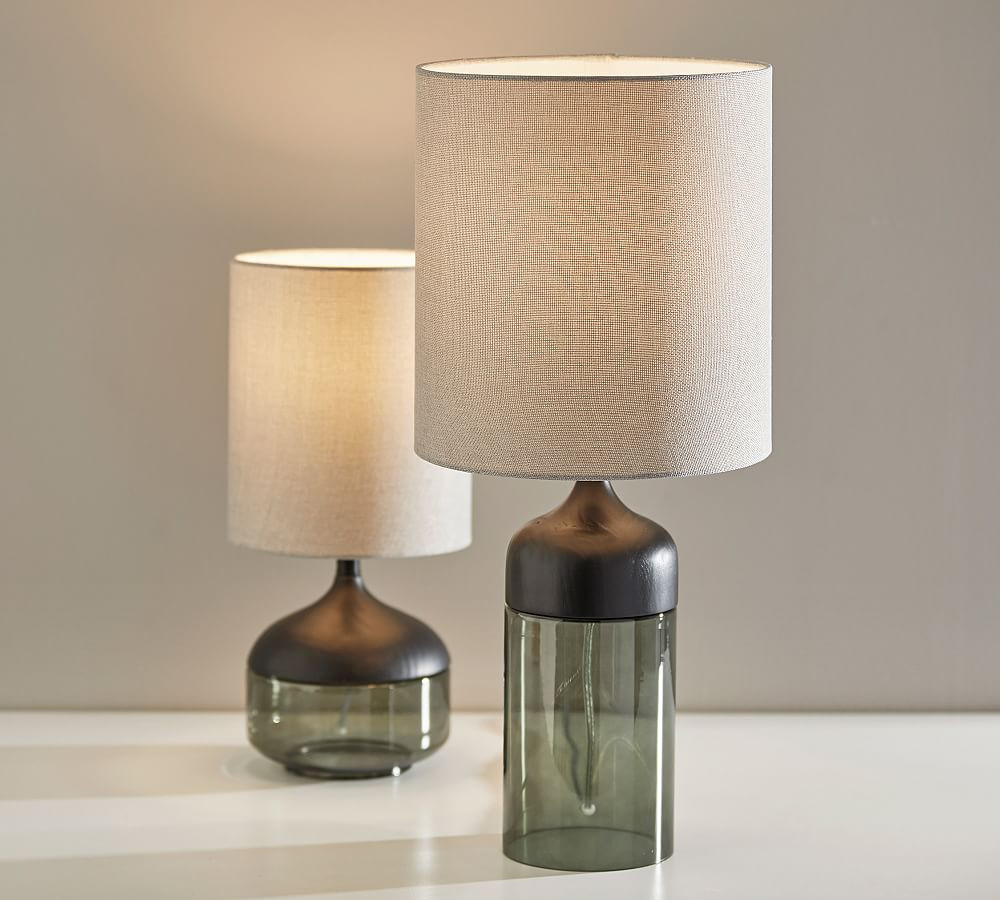 Stephe Glass Table Lamp (17"- 23") | Pottery Barn (US)