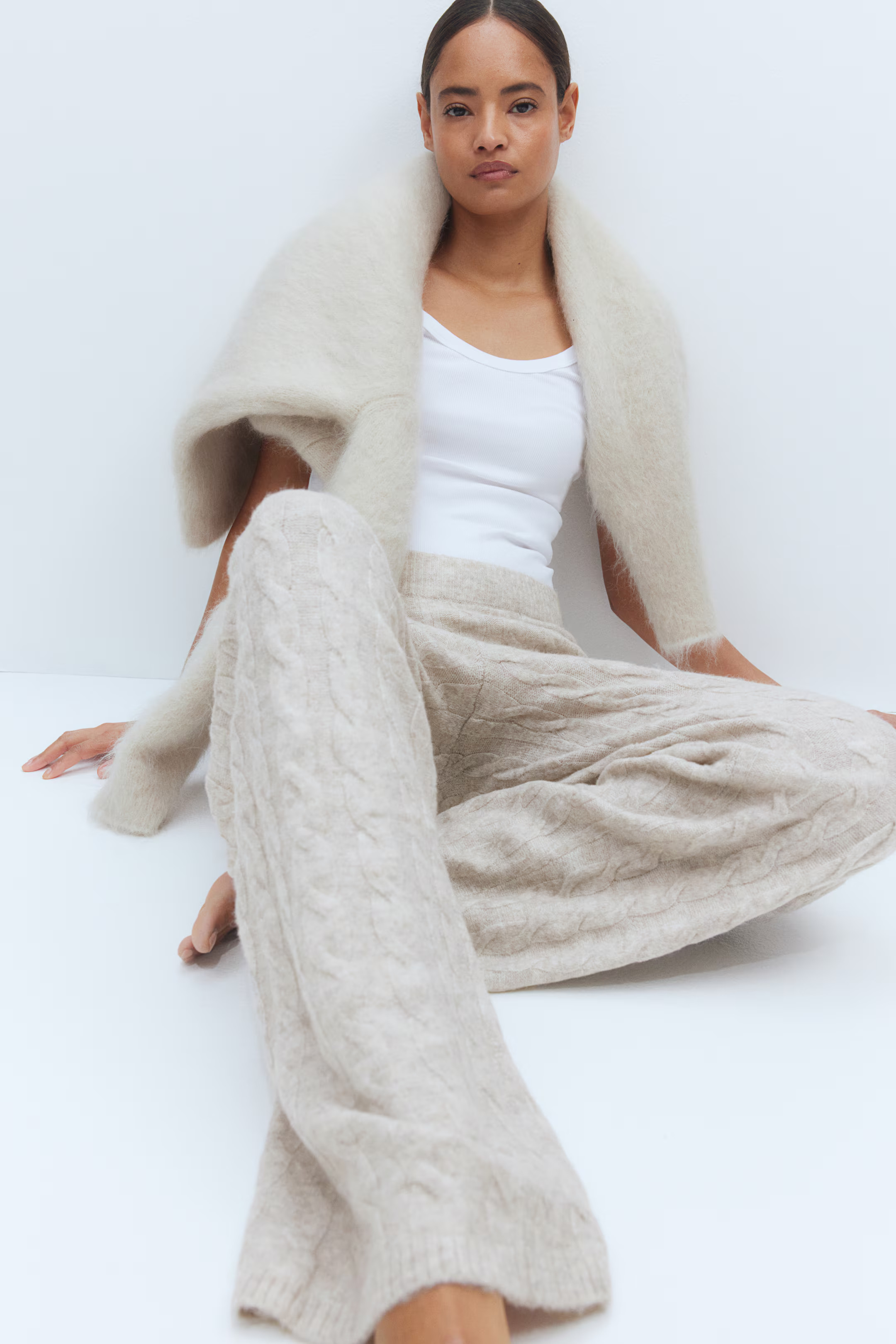 MAMA Before & After Cable-knit trousers | H&M (UK, MY, IN, SG, PH, TW, HK)
