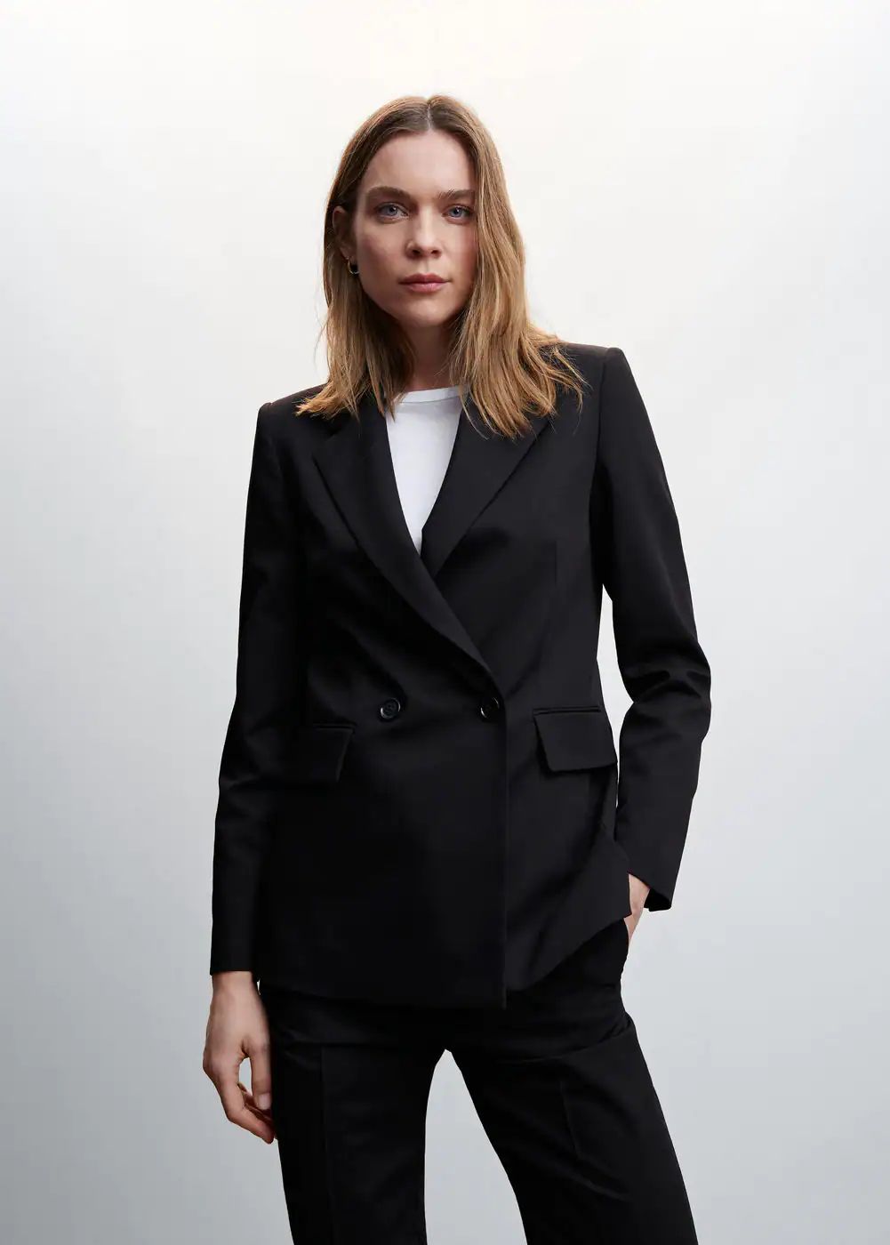 Double-breasted blazer -  Women | Mango USA | MANGO (US)