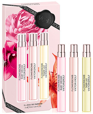 Flowerbomb 3 pc. Eau de Parfum Travel Spray Discovery Gift Set | Macy's
