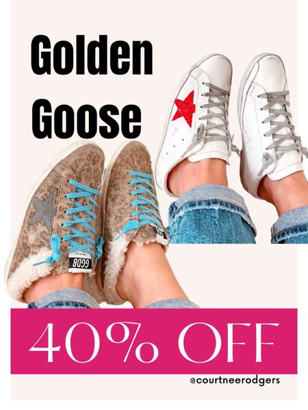 Golden Goose NOW 40% off! 🎉Code: CYBER40 💗 I’m a size 7.5 and wear a size 38! Not sure when this sale ends!! 

Golden goose, sneakers, Shop Premium Outlets, Gifts for her, designer, best seller, Christmas, Black Friday 

#LTKHoliday #LTKshoecrush #LTKsalealert