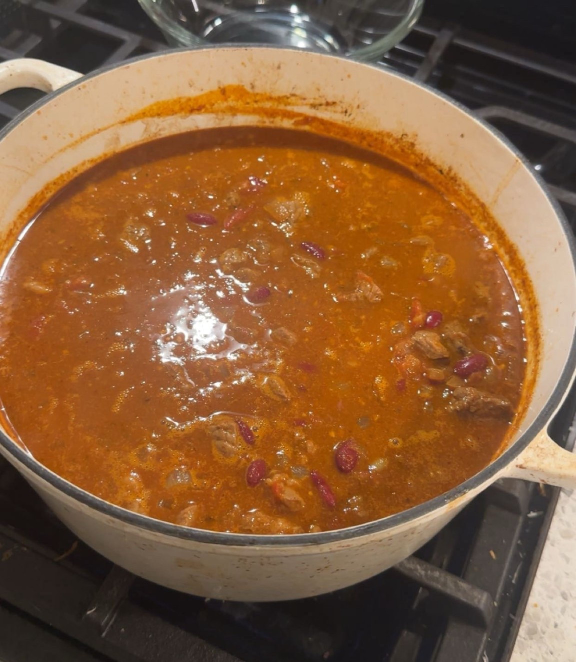 🥣✨ Nothing says fall comfort food quite like a big pot of chili simmering on the stove! 🍁 This hearty bowl is packed with tender beef, beans, and just the right amount of spice—perfect for crisp evenings, football Sundays, or cozy nights in.

🍂 Pair it with:
✔️ Warm cornbread
✔️ Sharp cheddar + sour cream toppings
✔️ A cozy blanket + your favorite fall candle

Whether you like it mild or with a kick, chili season is here to stay. 🧡 What’s your must-have topping—cornbread, cheese, jalapeños, or all of the above?

#FallEats #ChiliSeason #LTKFood #CozyVibes


#LTKSeasonal #LTKHome #LTKHalloween
