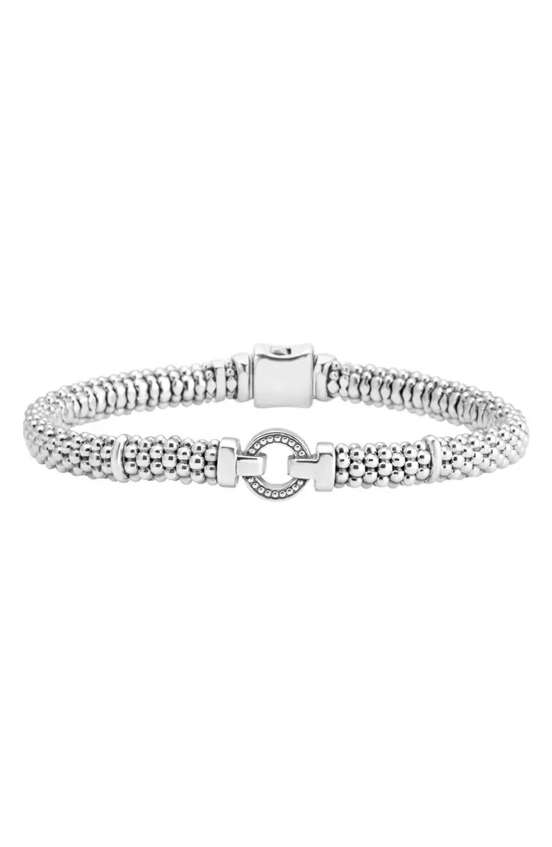 Enso Boxed Circle Station Caviar Rope Bracelet | Nordstrom