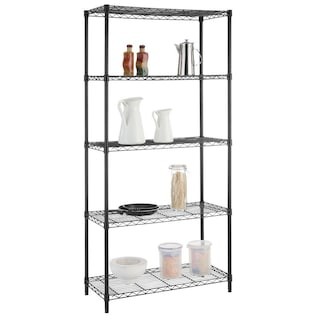 Click for more info about HDX Black 5-Tier Steel Wire Shelving Unit (36 in. W x 72 in. H x 16 in. D)-21656PS-1 - The Home D...