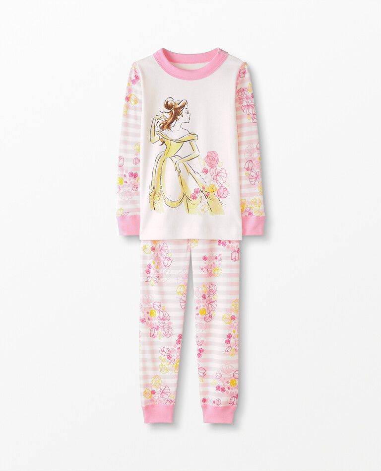 Disney Princess Long John Pajamas In Organic Cotton | Hanna Andersson