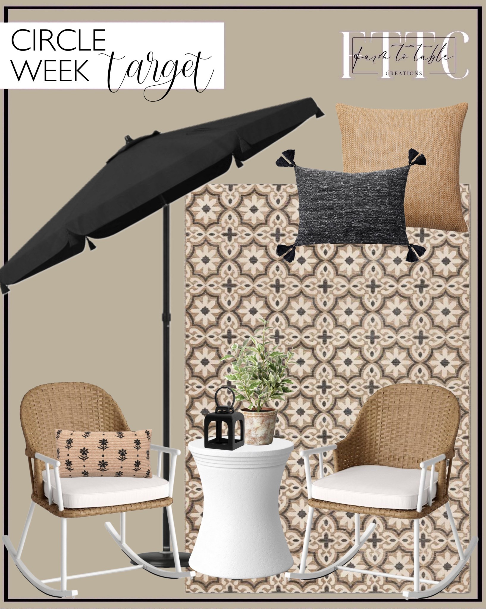 Target Circle Deals. Follow @farmtotablecreations on Instagram for more inspiration.

Target Outdoor Furniture. Patio Umbrella. Outdoor Throw Pillows. Outdoor Rug. 

Patio Finds | Spring Decor | Entryway Decor | Bedroom Furniture | nightstands | Home Decor| Fireplace Decor | Spring Refresh |  Bedroom Finds | Neutral Stems | Spring Stems | Bookshelf Decor | Bedroom Space | Cozy Corner | Bathroom | Curated Entryway | Spring  Decor | End of Year Clearance | Trending Decor | Viral Decor  | Coffee Table Decor | Neutral Decor | Stem Sale | Target Finds | Skinny Bench | Bedroom | Living Room | Breakfast Nook | Amazon Home | Target Sale | Loloi Rugs | Magnolia Home | console table | console table styling | faux stems | entryway space | front porch decor | neutral decor | entryway decor | cozy home | affordable decor |  home decor | home inspiration | console styling | entryway rug | cozy moody home | moody home decor | neutral home | bathroom decor | living room | spring decor | Hearth & Hand | Studio McGee | 2025 Home Trends | trending home | Crate&Barrel 



#LTKFindsUnder50 #LTKSaleAlert #LTKHome