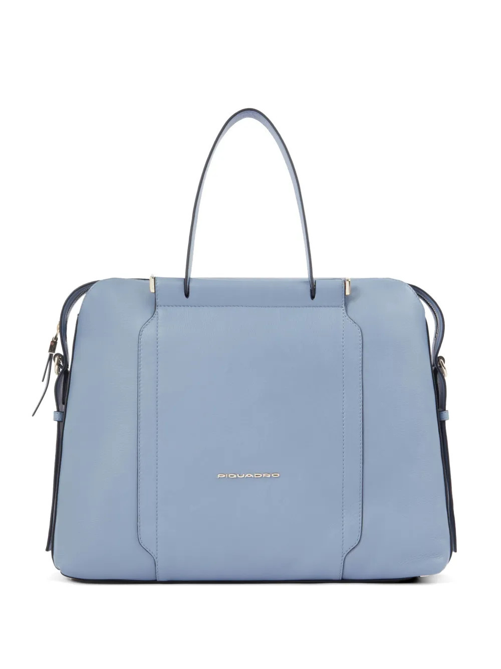 PIQUADRO leather laptop bag - Blue | Farfetch Global