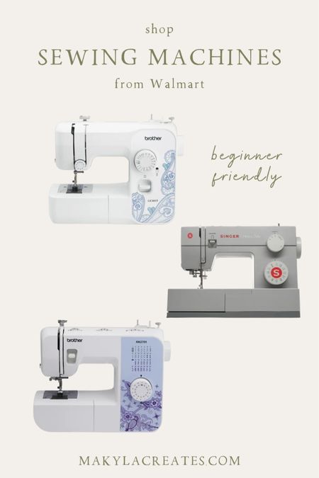 The best beginner sewing machines that cost under $230: sewing machine, Walmart, crafting, sewing, sewing equipment, beginner sewing machine, crafts, sew

#LTKhome