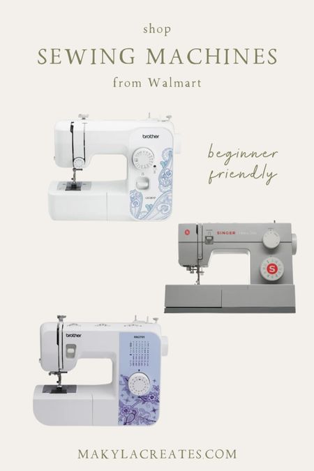 The best beginner sewing machines that cost under $230: sewing machine, Walmart, crafting, sewing, sewing equipment, beginner sewing machine, crafts, sew

#LTKhome