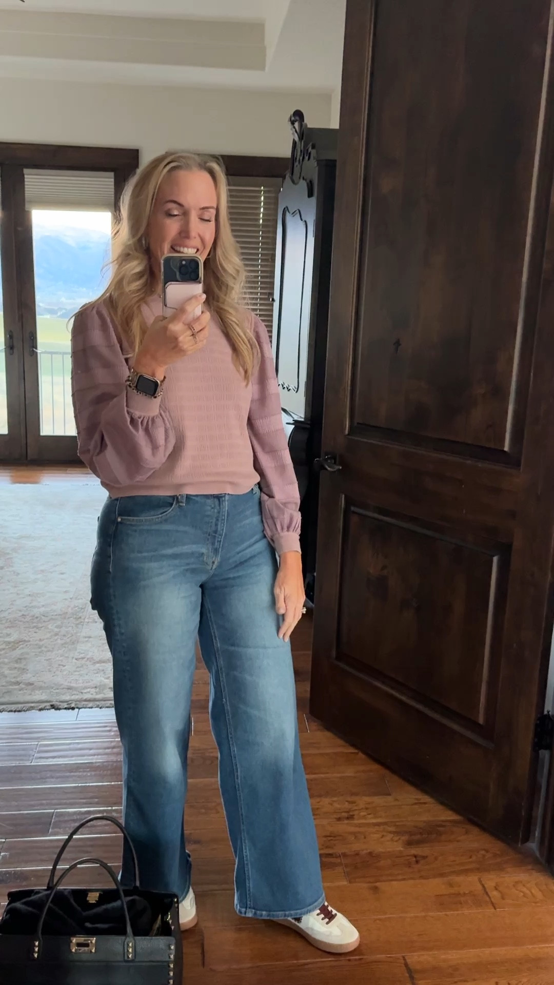 No 🎾 court time for me today. That means, I get to wear DENIM! I don’t wear denim often, but I love the look of a pair of jeans with a cute top and some ‘stylish sneakers’ 

#LTKMidsize #LTKWatchNow