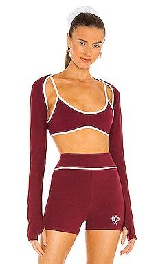 REVOLVE TENNIS CLUB Twofer Top in Maroon from Revolve.com | Revolve Clothing (Global)