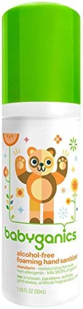 Babyganics Alcohol Free Foaming Hand Sanitizer - Mandarin - 1.69 oz | Amazon (US)