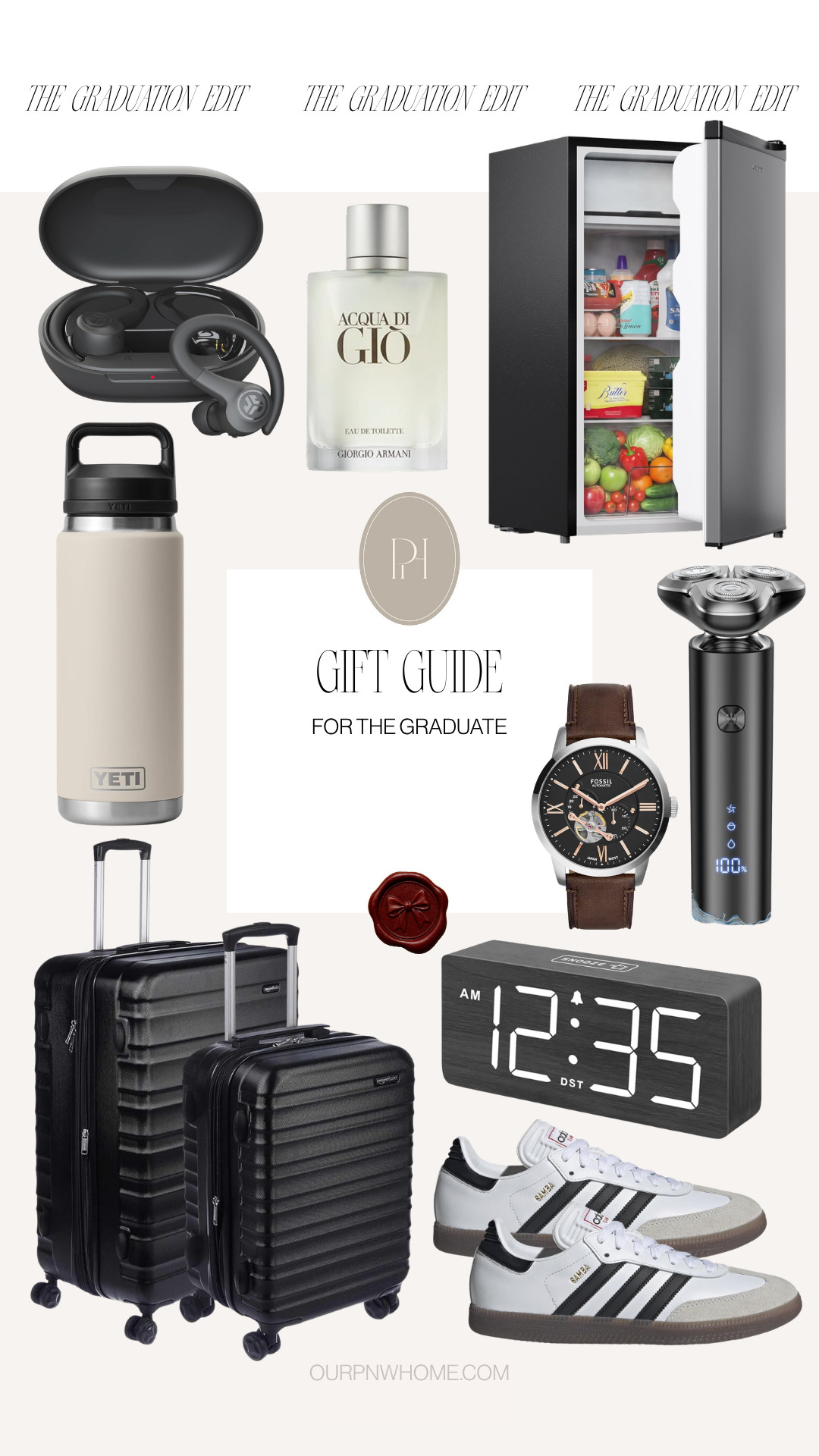 Amazon gifts for the guys this graduation season!

gifts for the grad, gifts for the guys, graduation gifts, gifts for the teen boy, gifts for the college grad, luggage set, suitcase, alarm clock, Adidas sneakers, water bottle, wireless headphones, wireless earbuds, mini fridge, men's fragrance, cologne, electric razor, mens watch 

 #LTKSeasonal #LTKMens