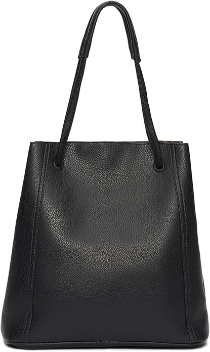 Leather Tote Bag for Women Large Shoulder Bag Crossbody Work Travel Classic Bucket with Adjustabl... | Amazon (US)
