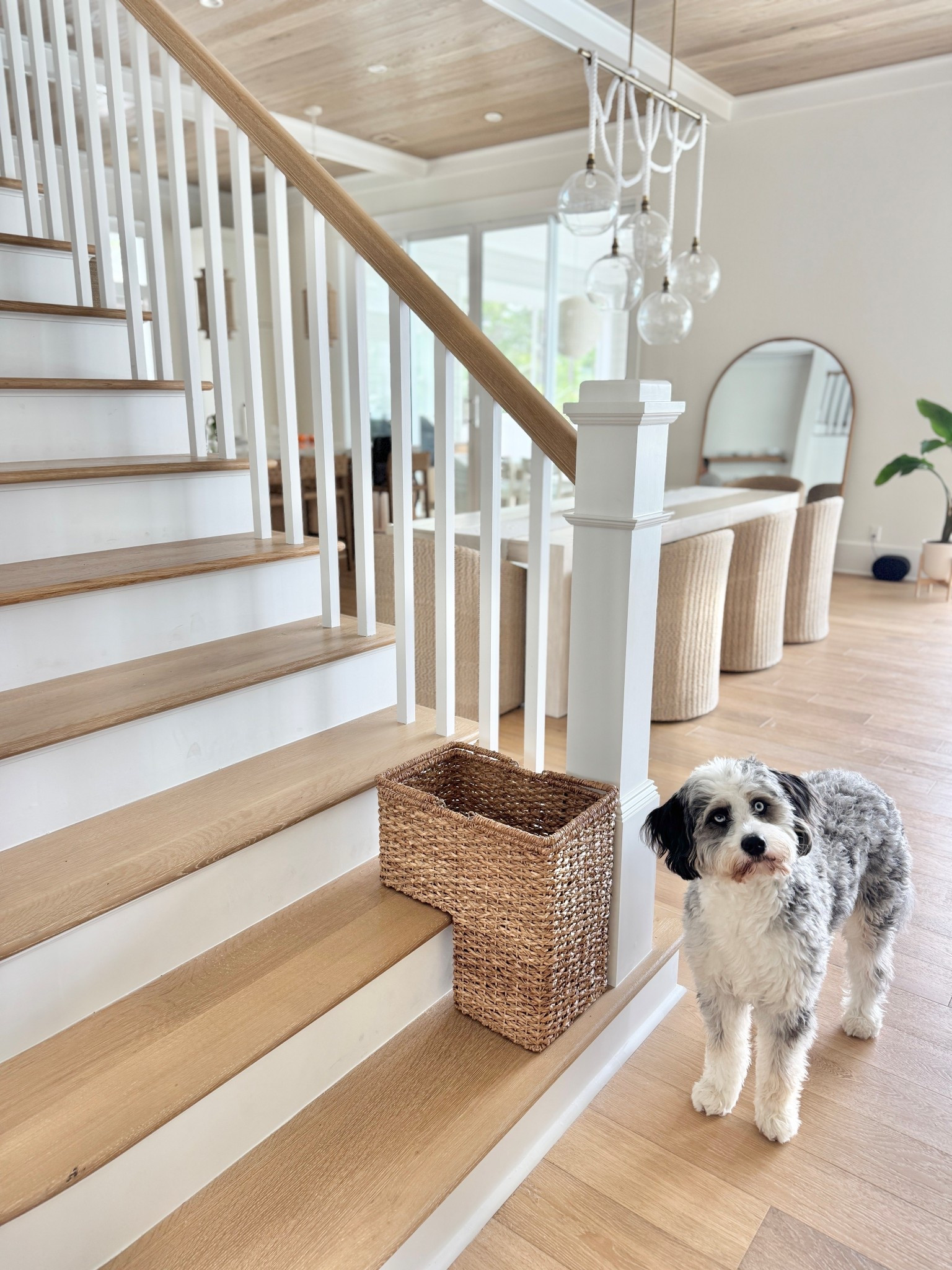 This basket catches all the things I want to bring upstairs on my next trip!  

#LTKSaleAlert #LTKHome #LTKFindsUnder50