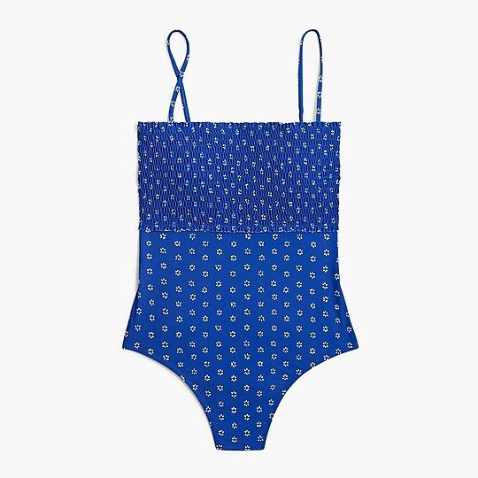 Smocked one-piece swimsuit | J.Crew Factory