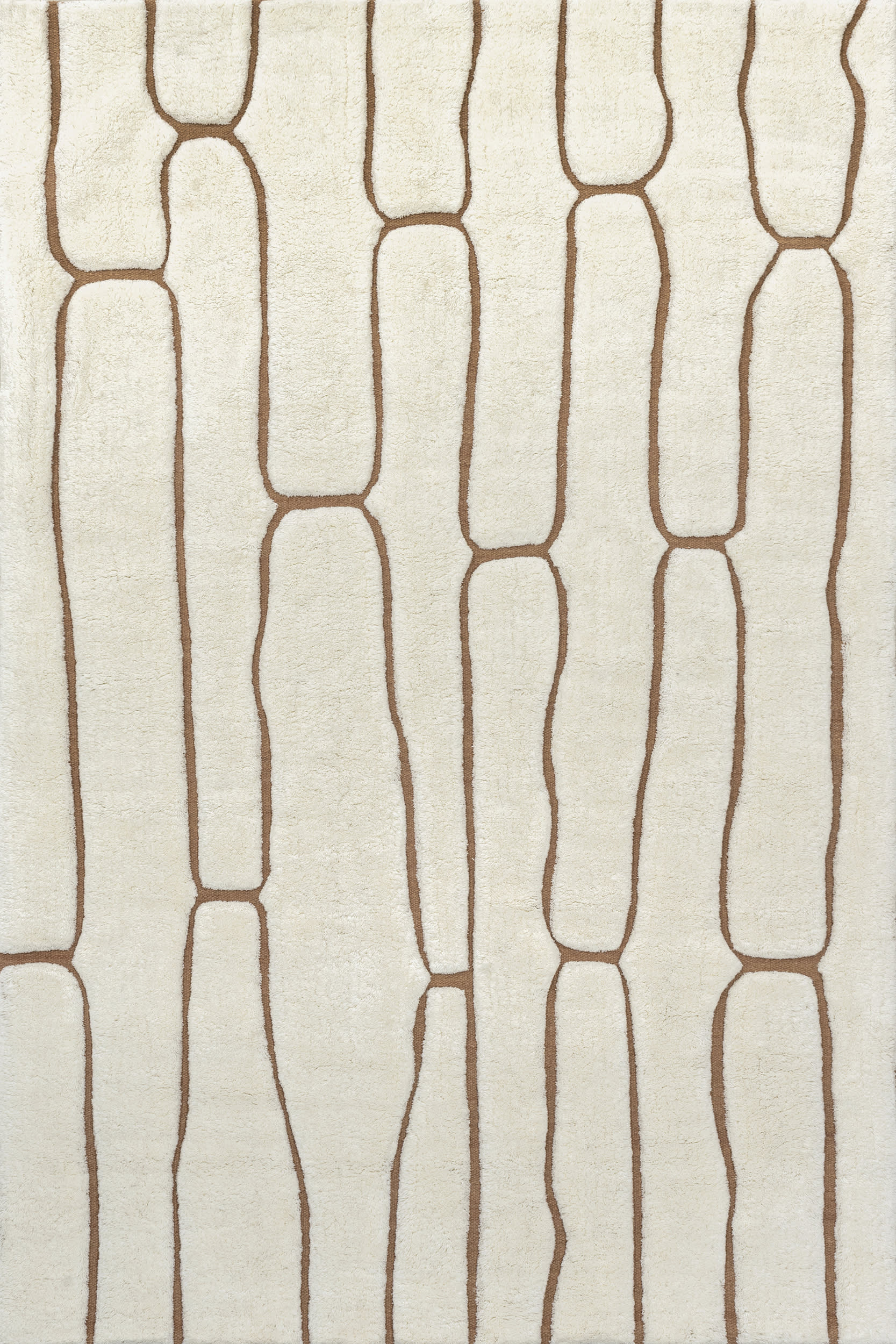Nazco Abstract New Zealand Wool Rug | Cream | Rugs USA