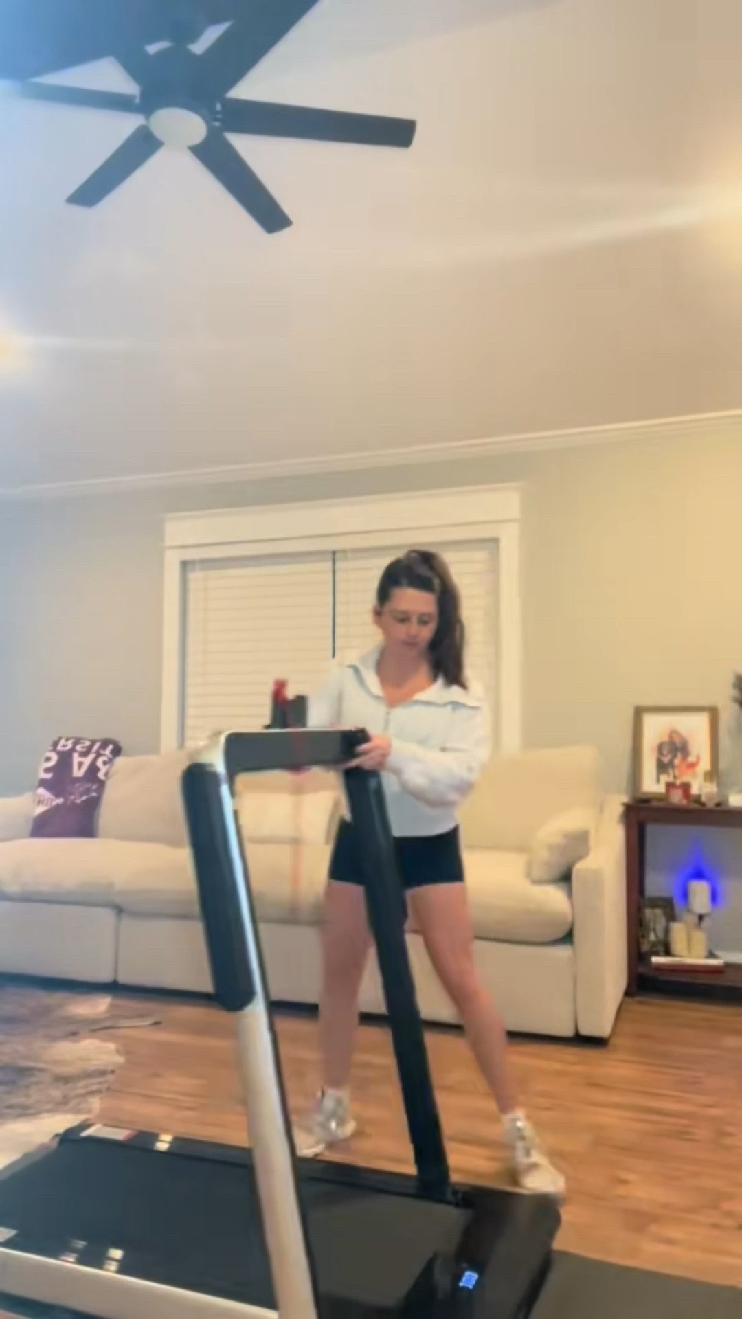 Still loving this mini treadmill from Amazon! 🏃🏼‍♀️ Can form into a walking pad and easy to move to different rooms!

#LTKActive #LTKmorningroutine #LTKfitnessgoals