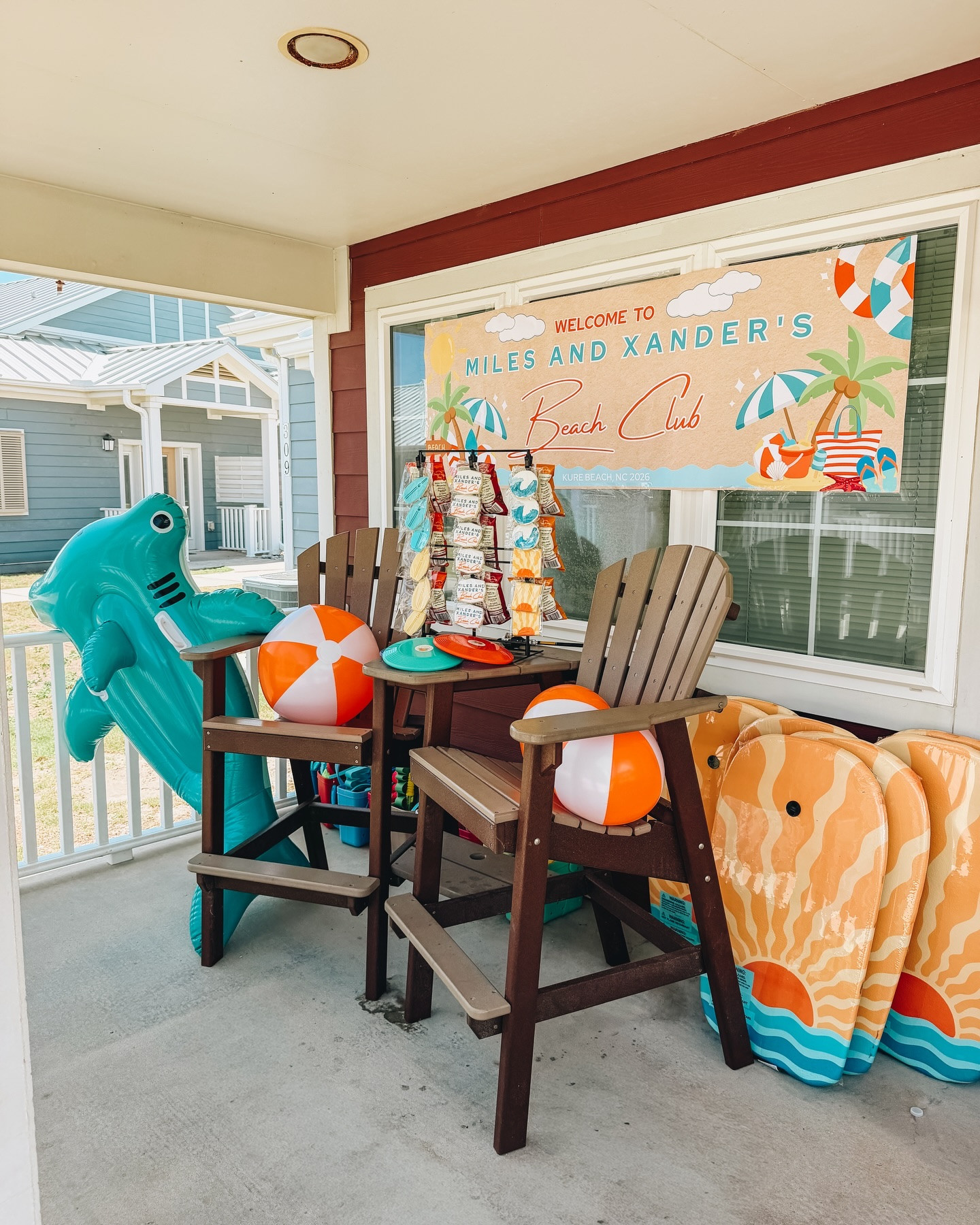 🏄🏽‍♂️🌅Beach Club Birthday Camera Crumbs🎂 This was such a fun vibe to celebrate our boys turning six and three. I love having all summer babies, and getting to be in one of our favorite places with family. Truly blessed.