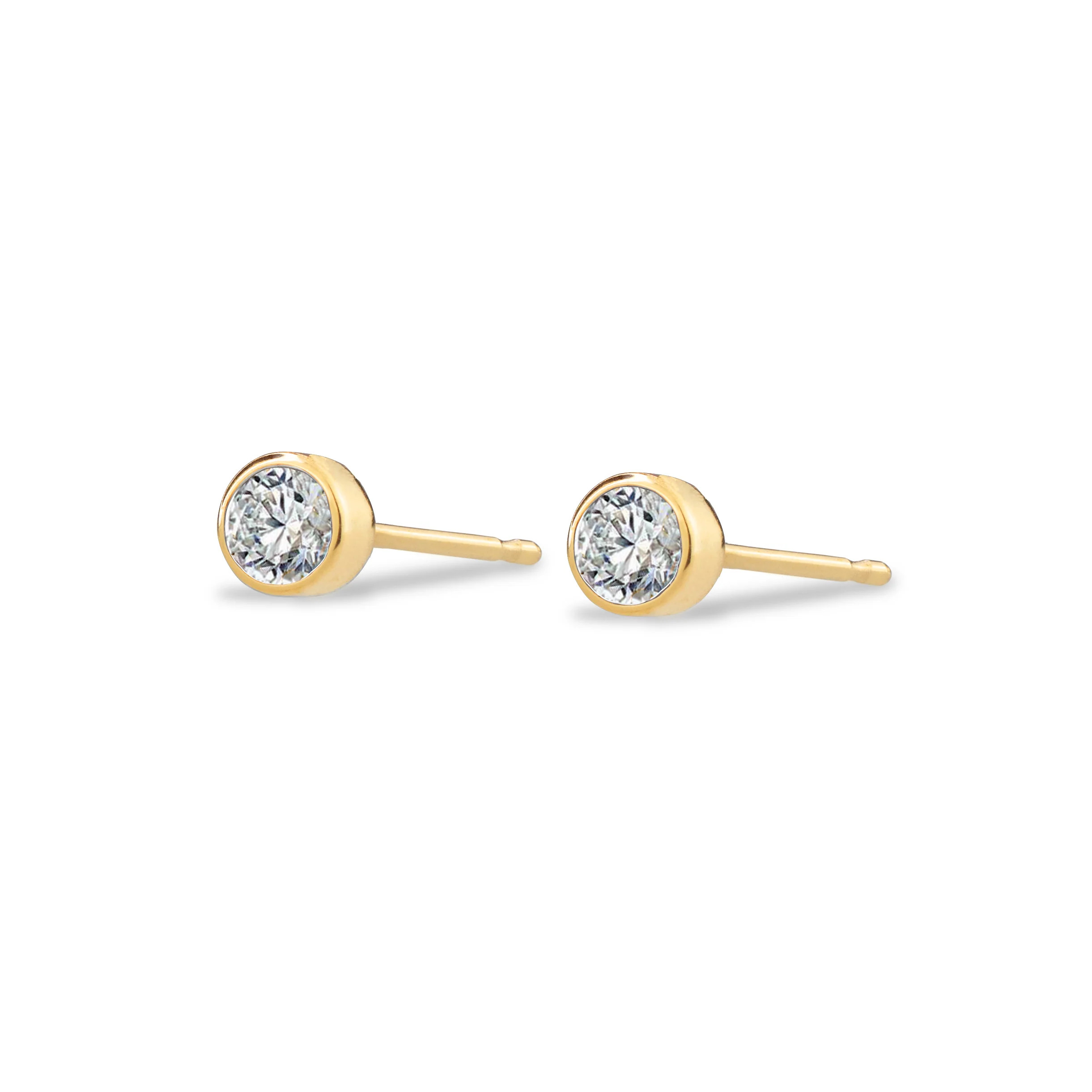 Birthstone Stud - Diamond (April) | Maya Brenner