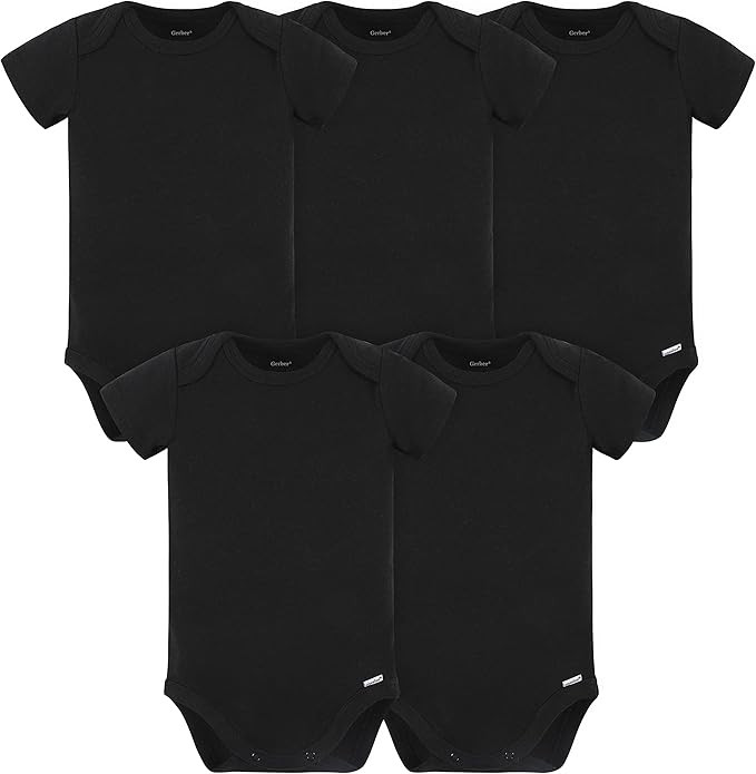 Gerber unisex-baby 5 Pack Onesies Multi-packs Bundle Interlock 180 Gsm | Amazon (US)