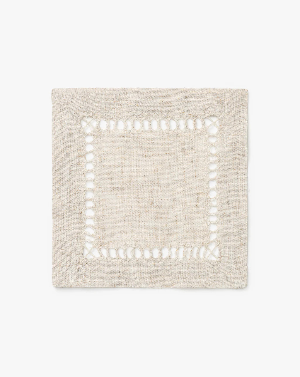 Natural Hemstitched Cocktail Napkins (Set of 4) | McGee & Co.