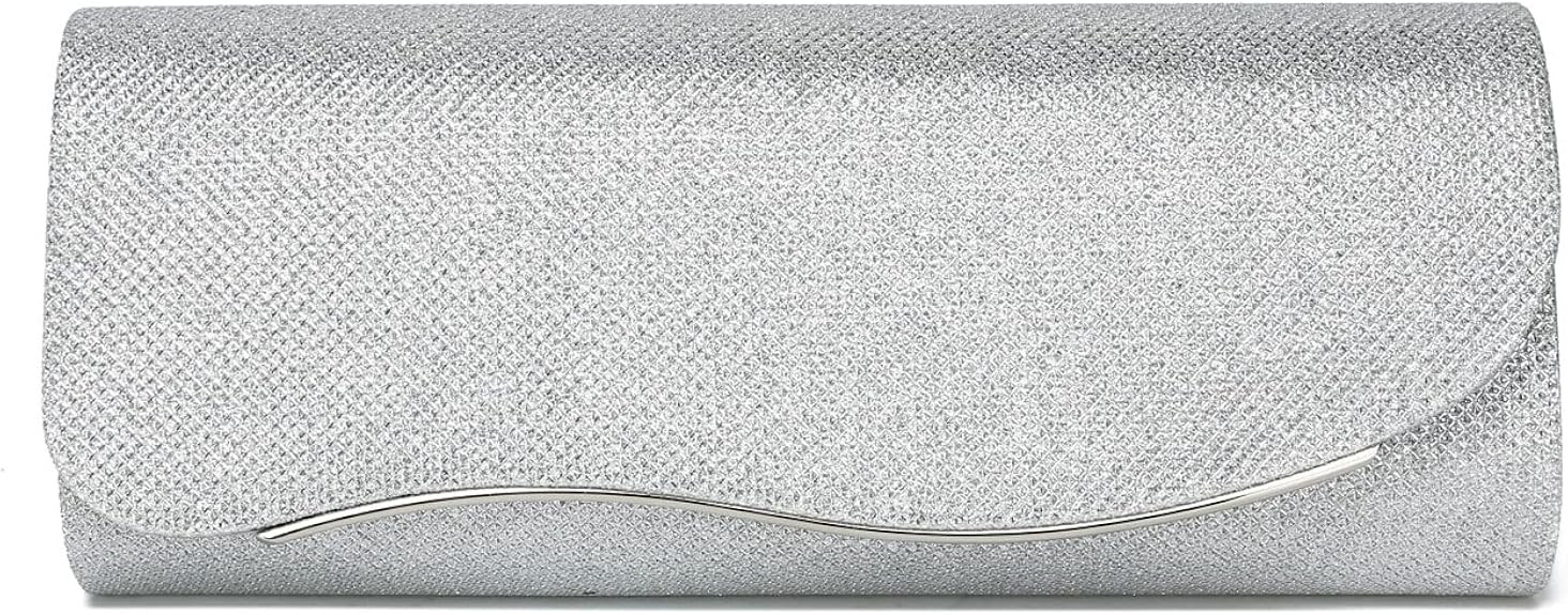 Clutch Purse Women's Evening Handbags Shiny Sequins Purse Bridal Clutch Bag for Wedding Party Pro... | Amazon (US)