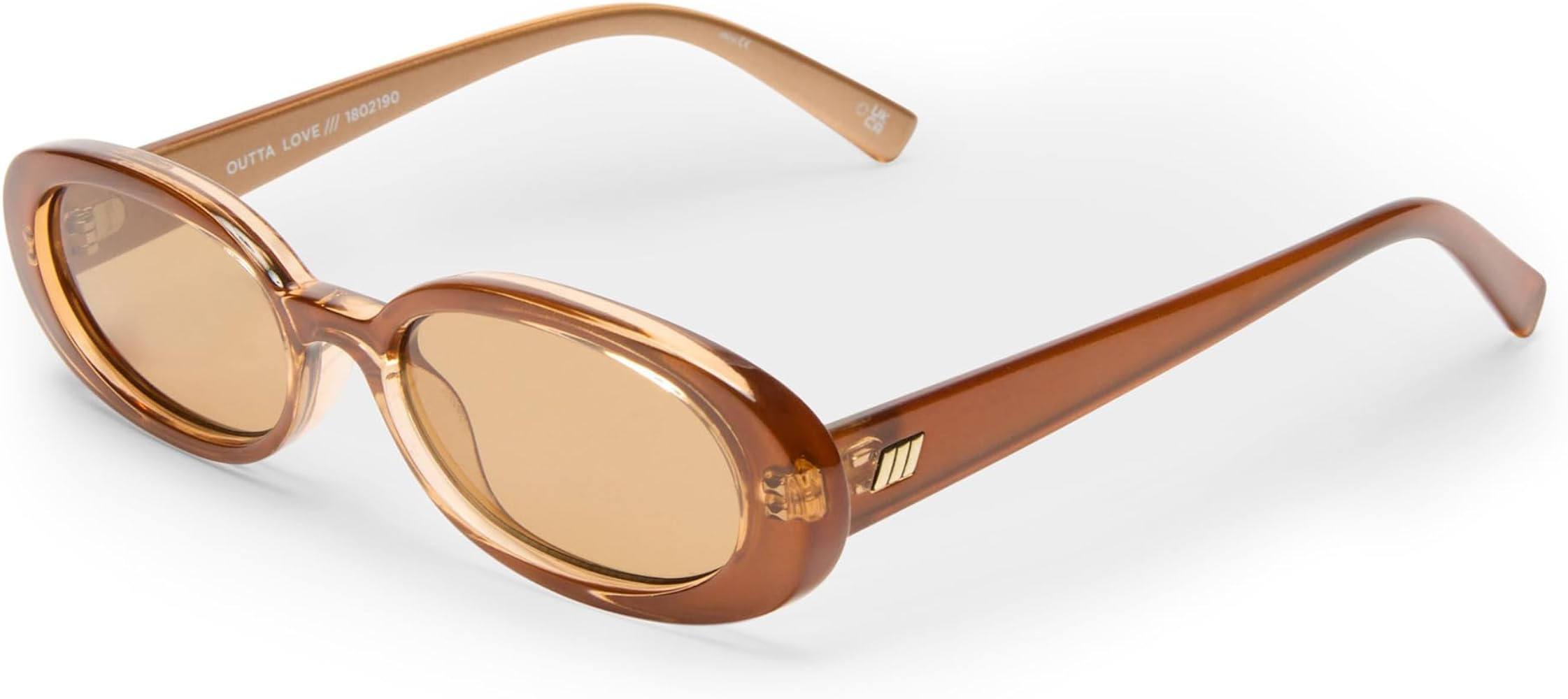 Le Specs. Outta Love Retro 90s Vintage Narrow Oval Sunglasses for Women and Men | Amazon (US)