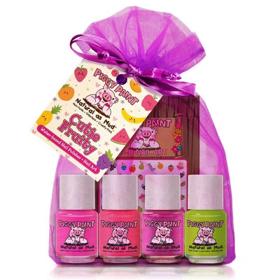 Piggy Paint Nail Polish Set - 4pk/0.25 fl oz each + 1 Nail Art | Target