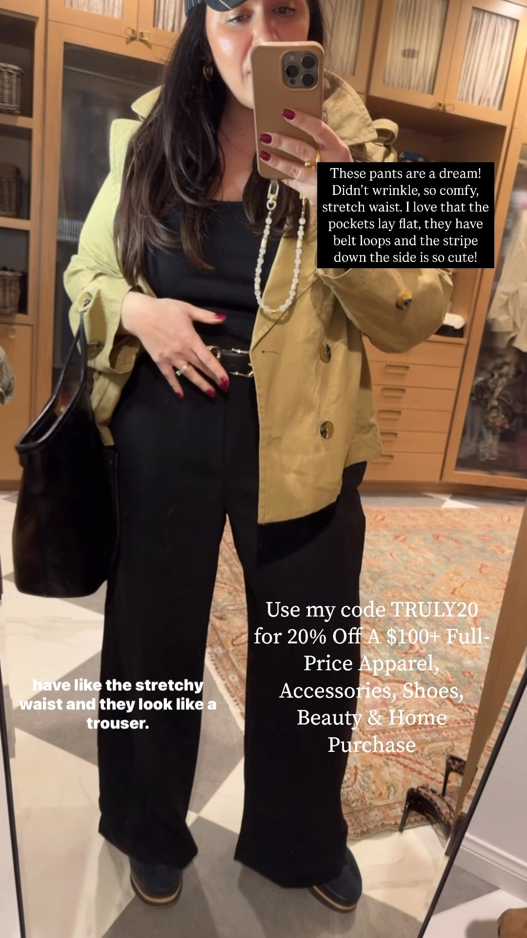 Use my code TRULY20 for 20% Off A $100+ Full-Price Apparel, Accessories, Shoes, Beauty & Home Purchase

#LTKMidsize #LTKSpringSale #LTKWatchNow