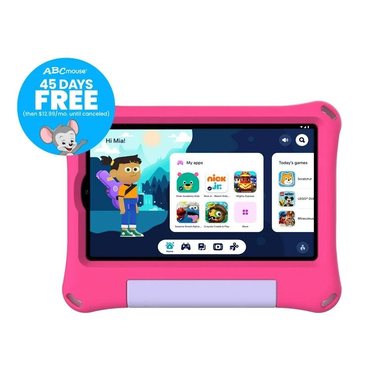 onn. 8" Kids Tablet, 32GB, (2024 Model) - Pink - Walmart.com | Walmart (US)