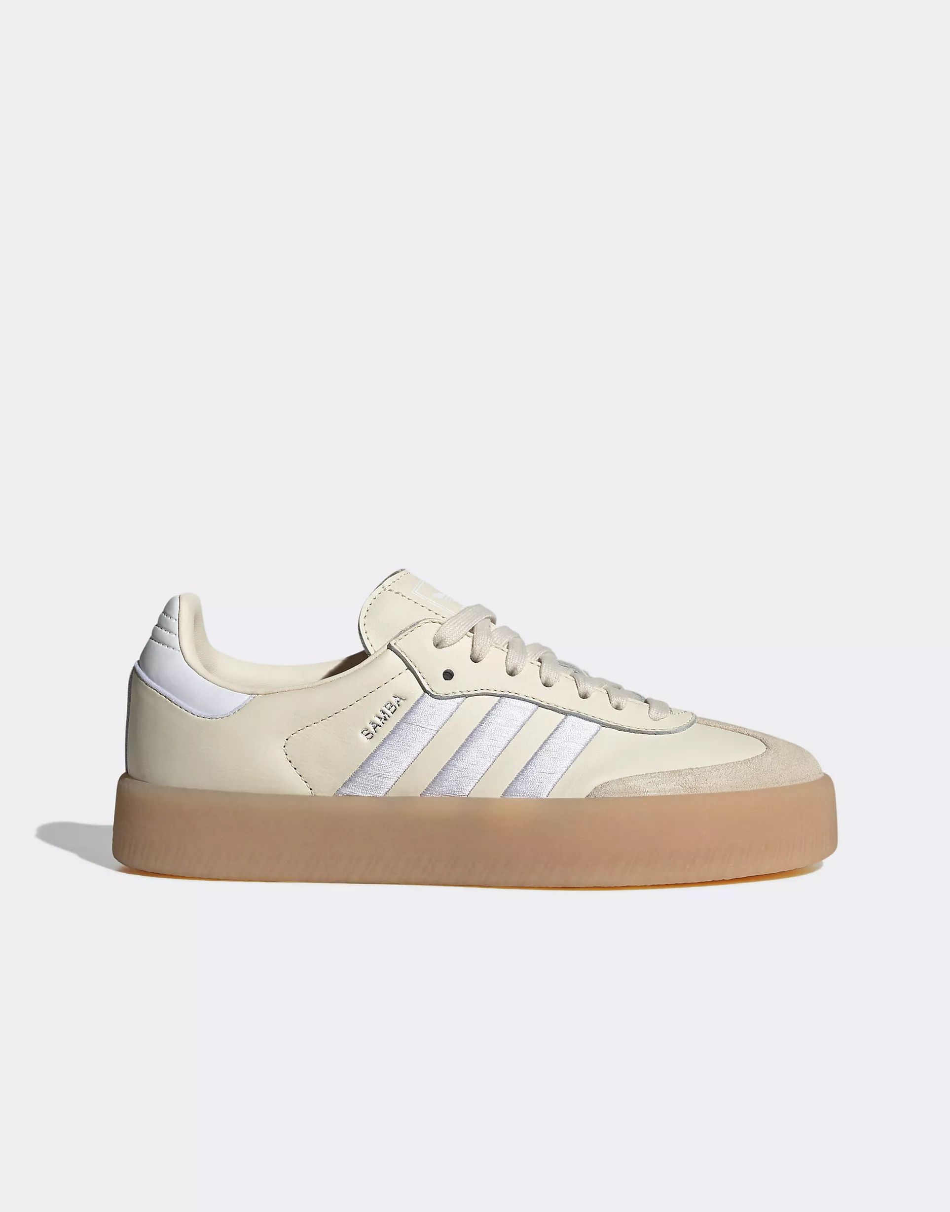 adidas Originals Sambae sneakers in beige and white with rubber sole | ASOS | ASOS (Global)