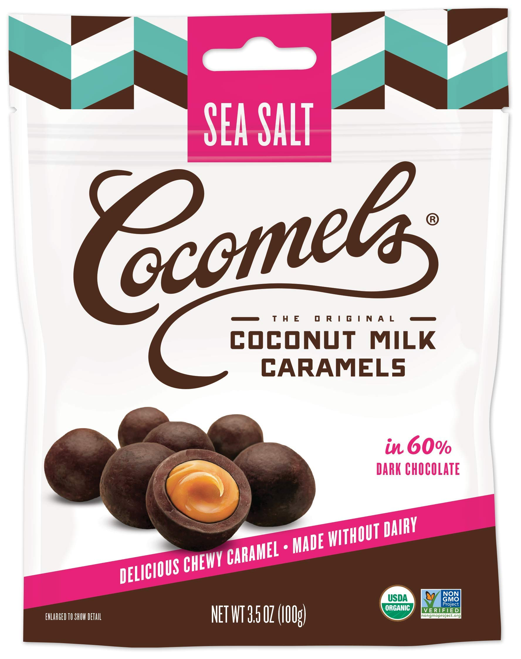Cocomels Chocolate Sea Salt Caramel Bites, Organic Candy, Dairy Free, Vegan, Gluten Free, Non-GMO, N | Amazon (US)