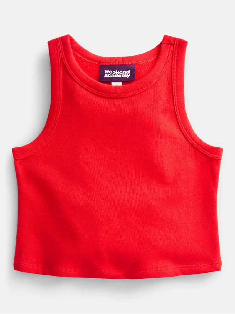 Weekend Academy Girls French Terry Tank, Sizes 4-18 | Walmart (US)