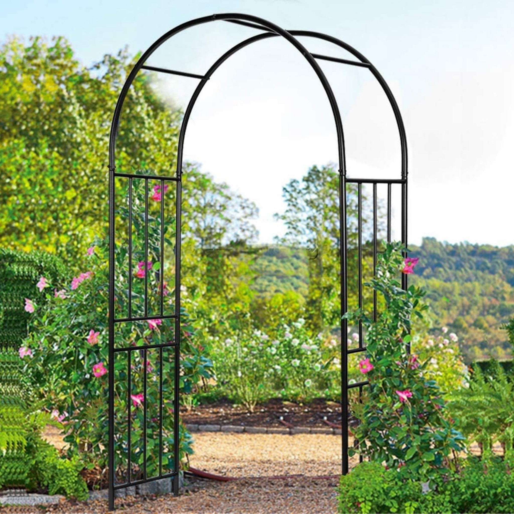 My garden trellis! Gardening, spring time, spring planting, garden trellis, garden arch, outdoor arch #LTKSpringSale 

#LTKhome #LTKSeasonal