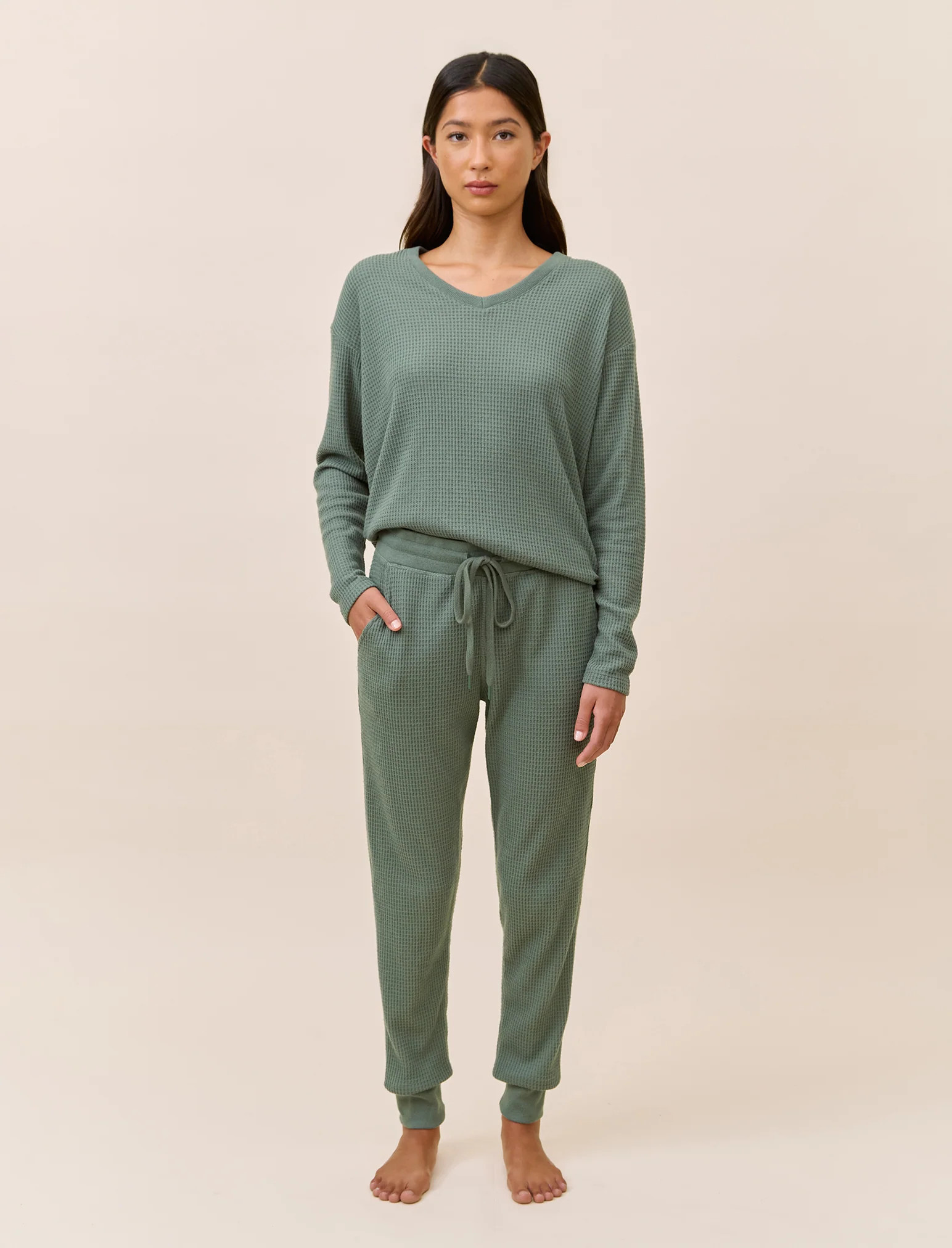 Super Soft Waffle Jogger | Papinelle Sleepwear US