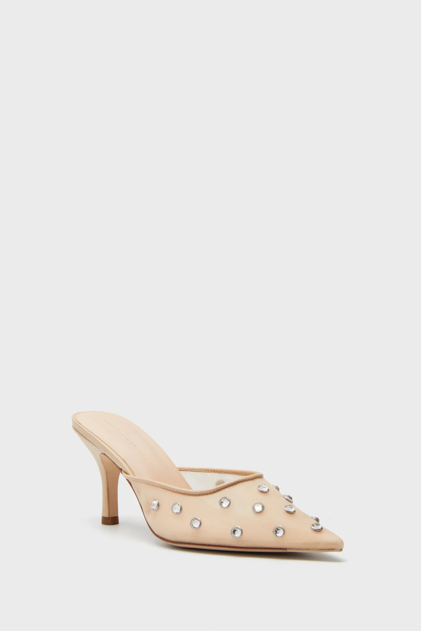 Cream Mesh with Rhinestones Paloma Heels | Tuckernuck (US)