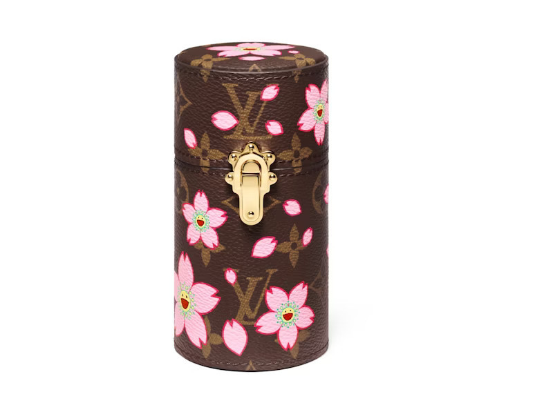 Women's Louis Vuitton x Takashi Murakami Fragrance Travel Case in Sakura Brown | StockX