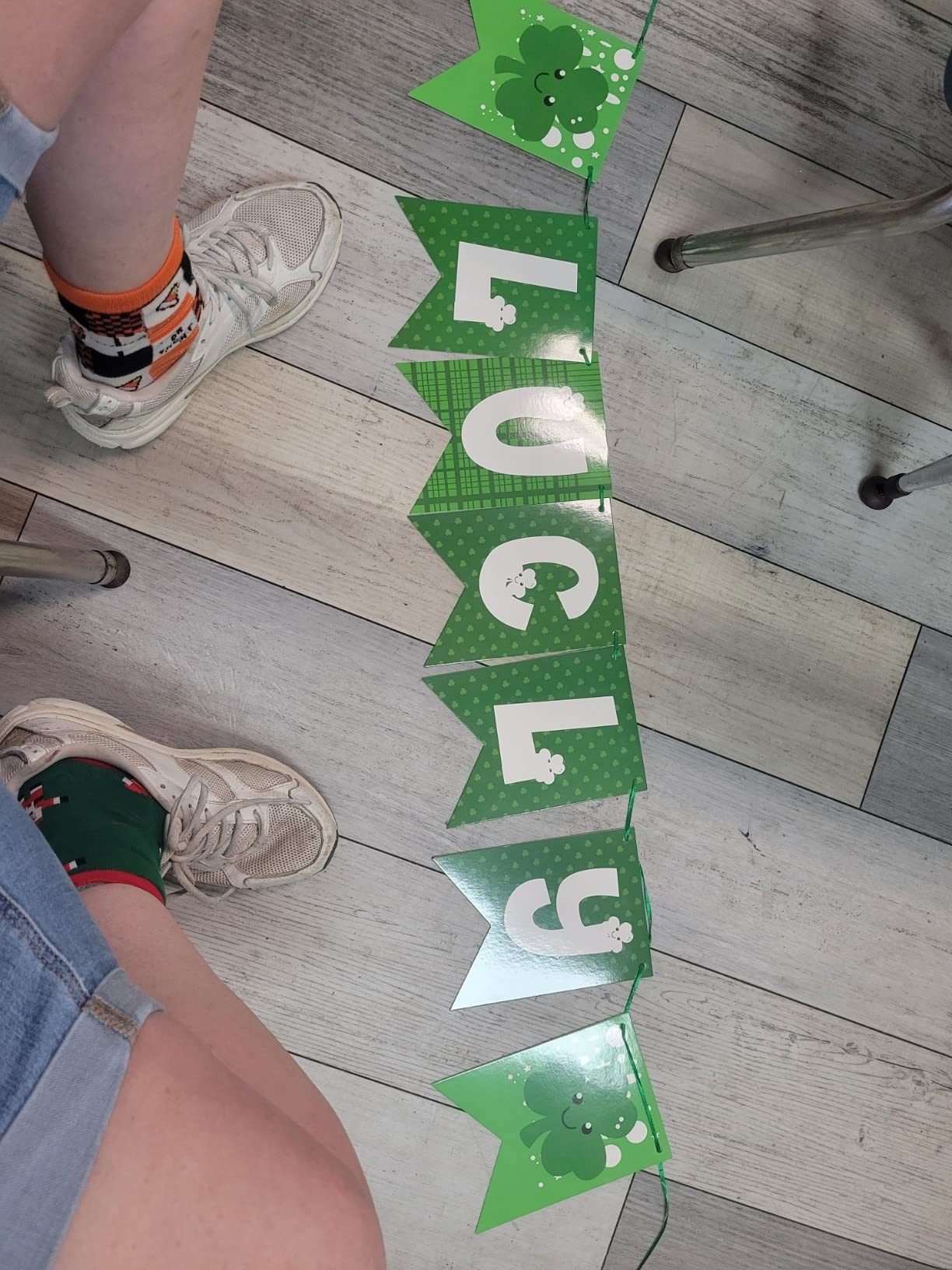 31Pcs St Patricks Day Decorations Pre-assembled Shamrock LUCKY Banner Garlands Clover Hanging Swi... | Amazon (US)