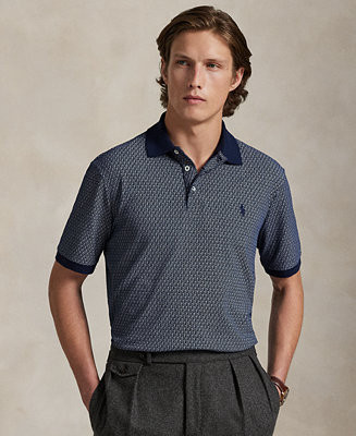 Men's Classic-Fit Stretch Mesh Polo Shirt | Macy's