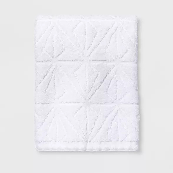 Sculpted Diamond Towel White - Project 62™ | Target