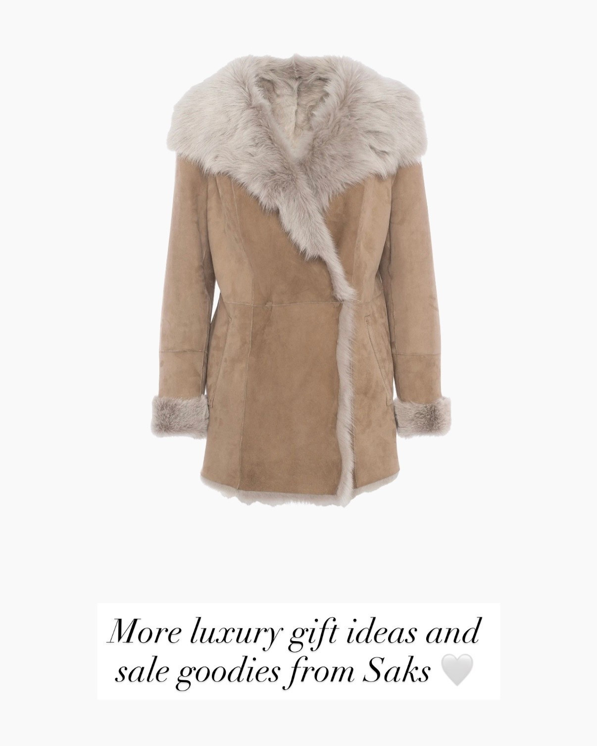 Luxury gift, shearling coat. 

#LTKHoliday #LTKGiftGuide #LTKootd