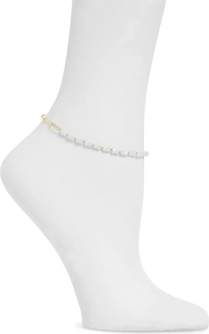 Panacea Crystal Chain Link Anklet | Nordstrom | Nordstrom