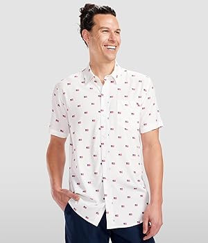 Tipsy Elves Patriotic Shirts for Men - USA Short Sleeve Button Up American Flag Shirts for Men fo... | Amazon (US)