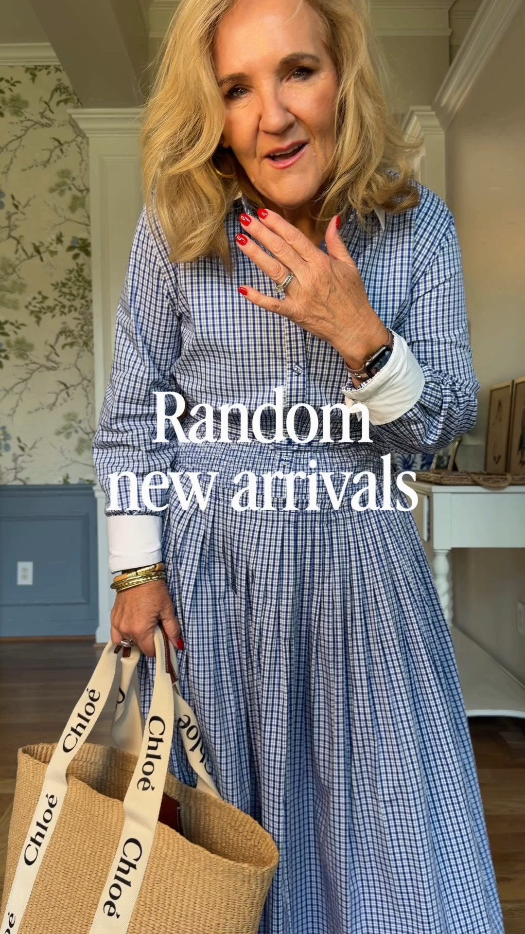 Checked dress size medium 
Argyle skirt small
White blouse med 
Cashmere sweater med 
Blue blouse med 
Jeans 29
Blazer 10 petite 
Oversized polo medium 
Walmart flats tts

#LTKOver40 #LTKootd #LTKWorkwear