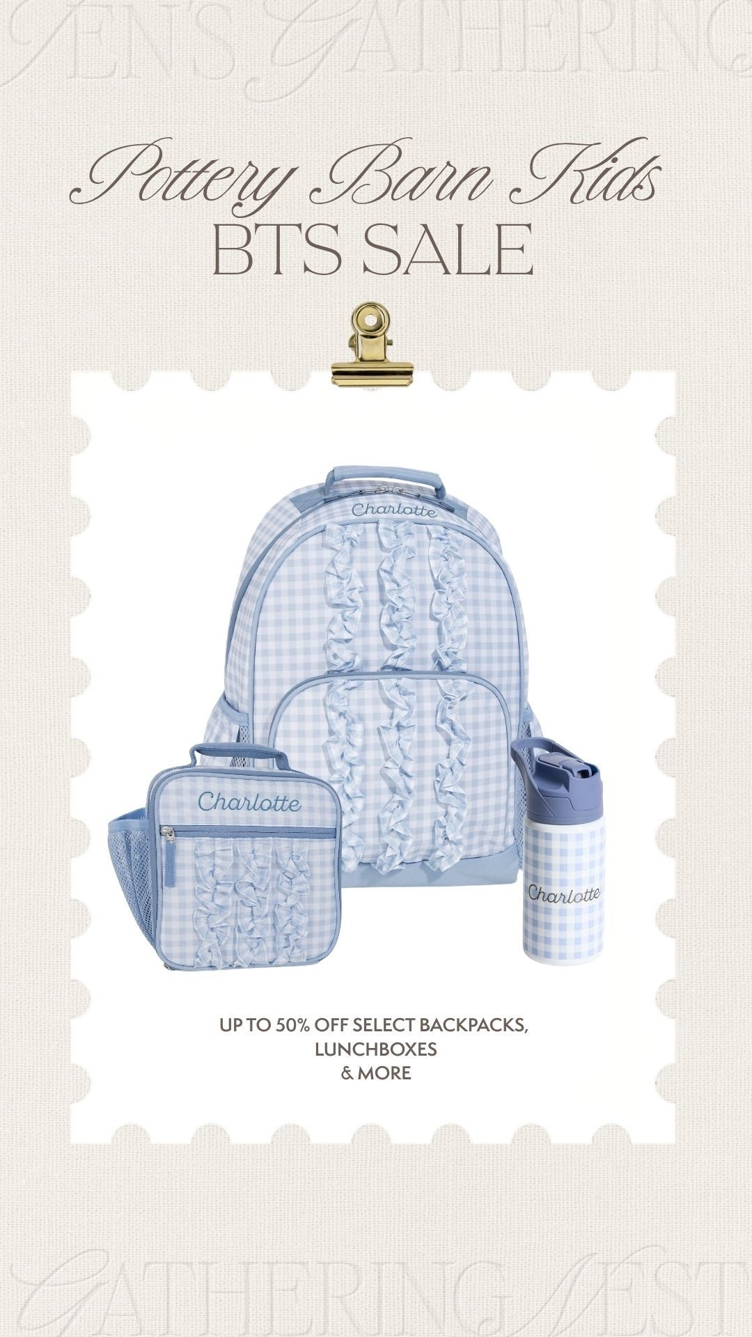 Pottery barn back to school sale is live and you can save up to 50% off select backpacks, water bottles, lunchboxes and more ✏️🩵

#BackToSchool #Backpacks #SchoolSupplies #PotteryBarnKids #SaleAlert #Kids

#LTKKids #LTKmomlife #LTKSaleAlert