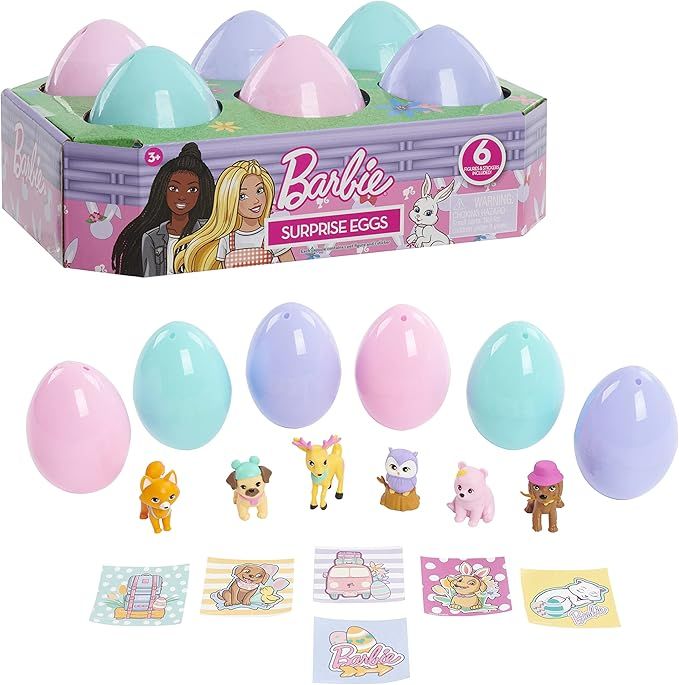 Barbie Surprise Eggs, 6 Blind Capsules, Easter Basket Stuffers and Gifts, Kids Toys for Ages 3 Up... | Amazon (US)